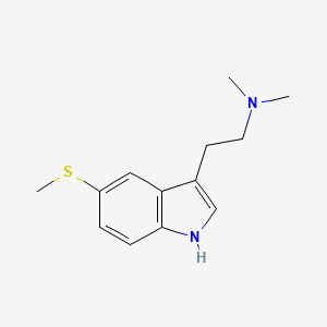 molecular formula C13H18N2S B1215185 5-Methylthiodimethyltryptamine CAS No. 5102-11-4
