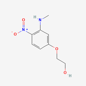 molecular formula C9H12N2O4 B1215194 2-[3-(Methylamino)-4-nitrophenoxy]ethanol CAS No. 59820-63-2