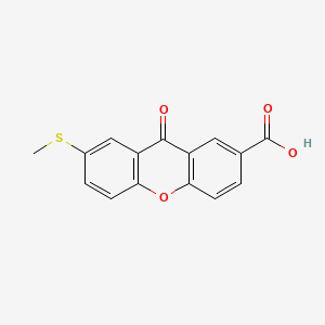 9H-Xanthene-2-carboxylic acid, 7-(methylthio)-9-oxo-