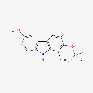 molecular formula C19H19NO2 B1215199 Koenimbine CAS No. 21087-98-9