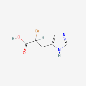2-Bromo-3-(1h-imidazol-4-yl)propanoic acid