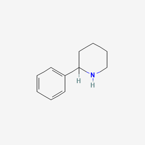 molecular formula C11H15N B1215205 2-Phenylpiperidine CAS No. 3466-80-6