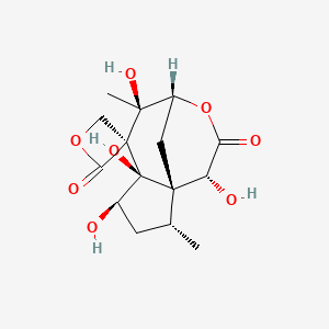 molecular formula C15H20O8 B1215211 Anisatin CAS No. 5230-87-5