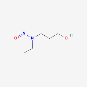molecular formula C5H12N2O2 B1215212 N-Ethyl-N-(3-hydroxypropyl)nitrosamine CAS No. 61734-88-1