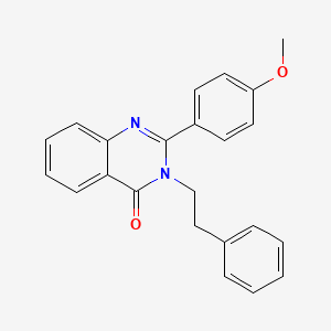 molecular formula C23H20N2O2 B12152183 2-(4-Methoxy-phenyl)-3-phenethyl-3H-quinazolin-4-one 