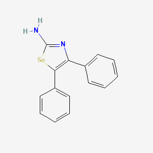 molecular formula C15H12N2Se B12152191 4,5-Diphenyl-1,3-selenazol-2-amine CAS No. 7496-79-9