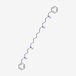 1,7-Heptanediamine, N,N'-bis(3-((phenylmethyl)amino)propyl)-