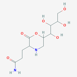 3-[2-Oxo-6-(1,2,3,4-tetrahydroxybutyl)morpholin-3-yl]propanamide