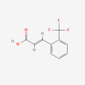 molecular formula C10H7F3O2 B1215256 2-(Trifluoromethyl)cinnamic acid CAS No. 2062-25-1