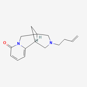 molecular formula C15H20N2O B1215260 Rhombifoline 