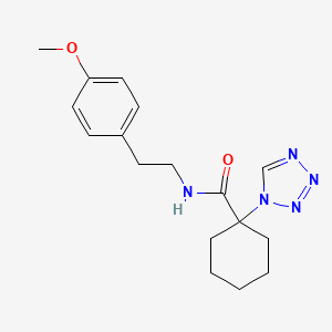 molecular formula C17H23N5O2 B12152721 N-[2-(4-methoxyphenyl)ethyl]-1-(1H-tetrazol-1-yl)cyclohexanecarboxamide 