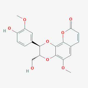 molecular formula C20H18O8 B1215273 Cleomiscosin B CAS No. 76985-93-8