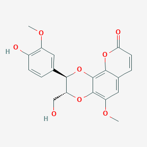 (2R,3R)-2-(4-hydroxy-3-methoxyphenyl)-3-(hydroxymethyl)-5-methoxy-2,3-dihydropyrano[3,2-h][1,4]benzodioxin-9-one