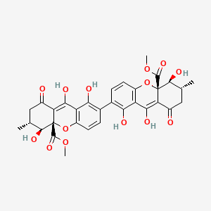 molecular formula C32H30O14 B1215296 Secalonic acid A CAS No. 35287-72-0