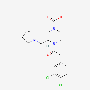molecular formula C19H25Cl2N3O3 B1215309 GR 89696 free base 