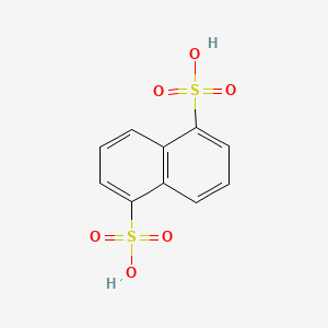 molecular formula C10H8O6S2 B1215310 1,5-萘二磺酸 CAS No. 81-04-9