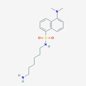 B1215317 Dansylamidohexamethylamine CAS No. 34995-01-2