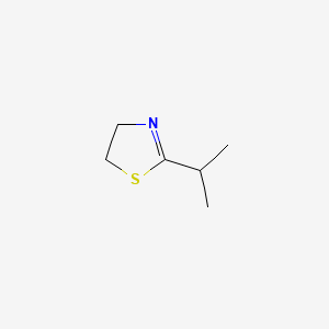 molecular formula C6H11NS B1215331 Thiazole, 4,5-dihydro-2-(1-methylethyl)- CAS No. 45533-49-1