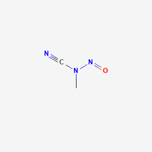 molecular formula C2H3N3O B1215337 Methylnitrosocyanamide CAS No. 33868-17-6