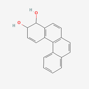 molecular formula C18H14O2 B1215346 BENZO(c)PHENANTHRENE-3,4-DIOL, 3,4-DIHYDRO- CAS No. 88244-27-3