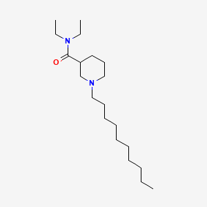1-Decyl-3-(N,N-diethylcarbamoyl)piperidine