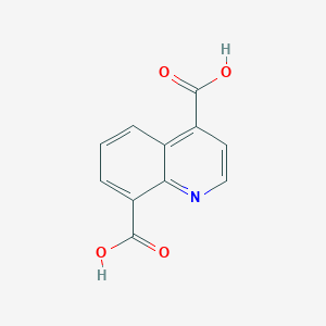 molecular formula C11H7NO4 B12153532 Quinoline-4,8-dicarboxylic acid 