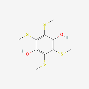 1,4-Benzenediol, 2,3,5,6-tetrakis(methylthio)-