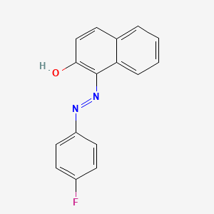 molecular formula C16H11FN2O B12153606 2-Naphthol, 1-(p-fluorophenylazo)- CAS No. 1960-13-0