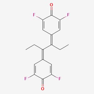 molecular formula C18H14F4O2 B1215364 TF-Des quinone CAS No. 86321-57-5