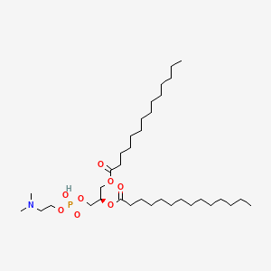 molecular formula C35H70NO8P B1215367 1,2-Dimyristoylglycero-3-phosphatidyl-N,N-dimethylethanolamine CAS No. 68755-14-6