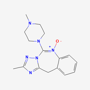 2-methyl-5-(4-methylpiperazin-1-yl)-6-oxido-11H-[1,2,4]triazolo[1,5-c][1,3]benzodiazepin-6-ium