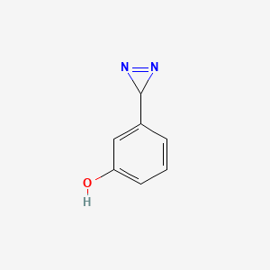 molecular formula C7H6N2O B1215375 3-(3H-diazirin-3-yl)phenol CAS No. 80863-10-1