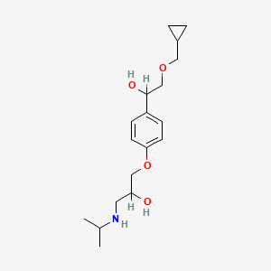 1-(4-(2-(Cyclopropylmethoxy)-1-hydroxyethyl)phenoxy)-3-(isopropylamino)propan-2-ol