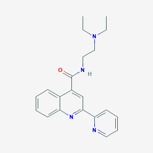 molecular formula C21H24N4O B12153866 N-[2-(diethylamino)ethyl]-2-(pyridin-2-yl)quinoline-4-carboxamide 