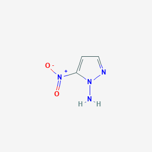 molecular formula C3H4N4O2 B121539 5-nitro-1H-pyrazol-1-amine CAS No. 150017-59-7