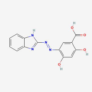 2,4-Dihydroxy-5-(2-benzimidazolylazo)benzoic acid