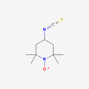 molecular formula C10H17N2OS B1215392 4-Isothiocyanato-2,2,6,6-tetramethylpiperidine 1-oxyl CAS No. 36410-81-8