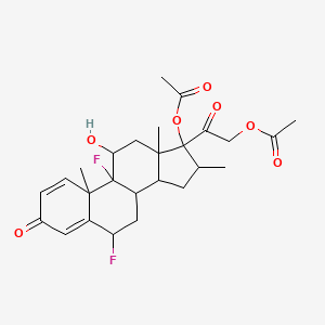 molecular formula C26H32F2O7 B1215413 Diflorasone diacetate 
