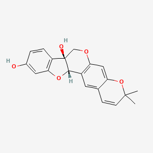 molecular formula C20H18O5 B1215428 glyceollin II CAS No. 67314-98-1