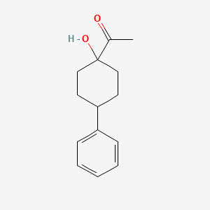 molecular formula C14H18O2 B1215440 trans-1-Acetyl-4-phenylcyclohexanol CAS No. 29161-95-3