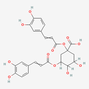1,3-Bis[3-(3,4-dihydroxyphenyl)prop-2-enoyloxy]-4,5-dihydroxycyclohexane-1-carboxylic acid