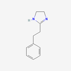 molecular formula C11H14N2 B1215459 2-Imidazoline, 2-phenethyl- CAS No. 26038-62-0