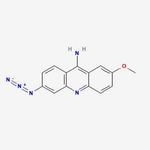 molecular formula C14H11N5O B1215477 9-Amino-3-azido-7-methoxyacridine CAS No. 96337-39-2