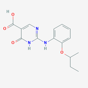 5-Pyrimidinecarboxylic acid, 1,4-dihydro-2-((2-(2-methylpropoxy)phenyl)amino)-4-oxo-