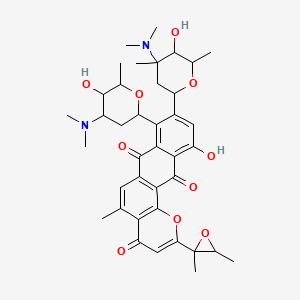 molecular formula C39H48N2O10 B1215484 Epoxykidamycin CAS No. 99237-11-3