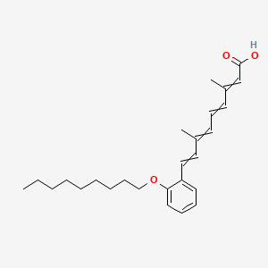 2,4,6,8-Nonatetraenoicacid, 3,7-dimethyl-9-[2-(nonyloxy)phenyl]-, (2E,4E,6E,8E)-