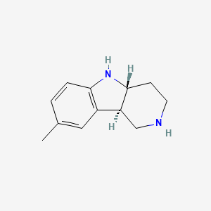 1H-Pyrido(4,3-b)indole, 2,3,4,4a,5,9b-hexahydro-8-methyl-, trans-