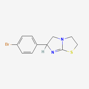 molecular formula C11H11BrN2S B1215502 6-(4-Bromophenyl)-2,3,5,6-tetrahydroimidazo[2,1-b]thiazole CAS No. 6646-46-4