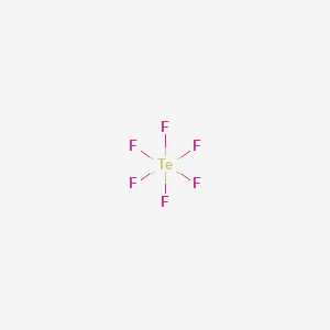 molecular formula F6Te B1215515 Tellurium hexafluoride CAS No. 7783-80-4