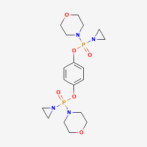(1-Aziridinyl)morpholinophosphinic acid p-phenylene ester